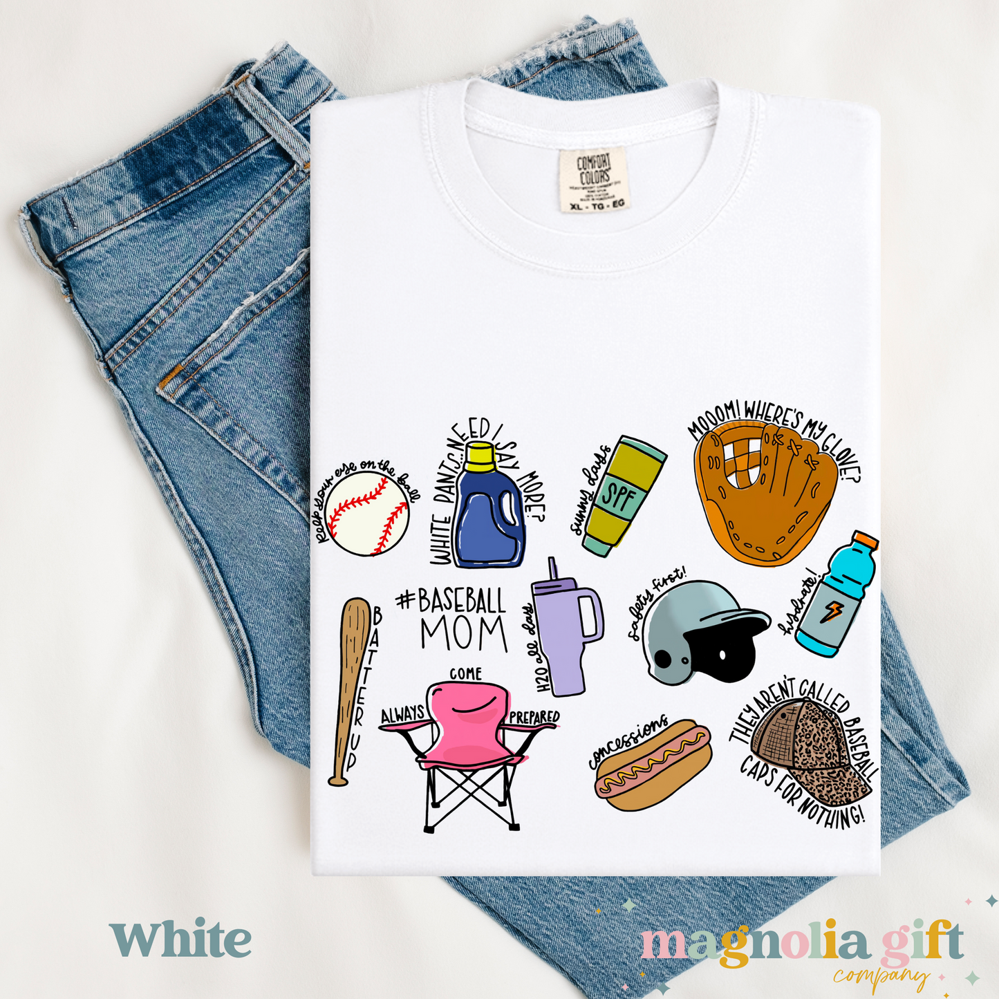 Baseball Mom Things Tee