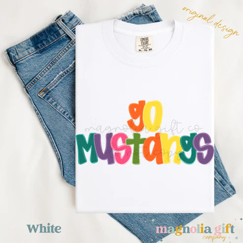Colorful Go Mascot Tee