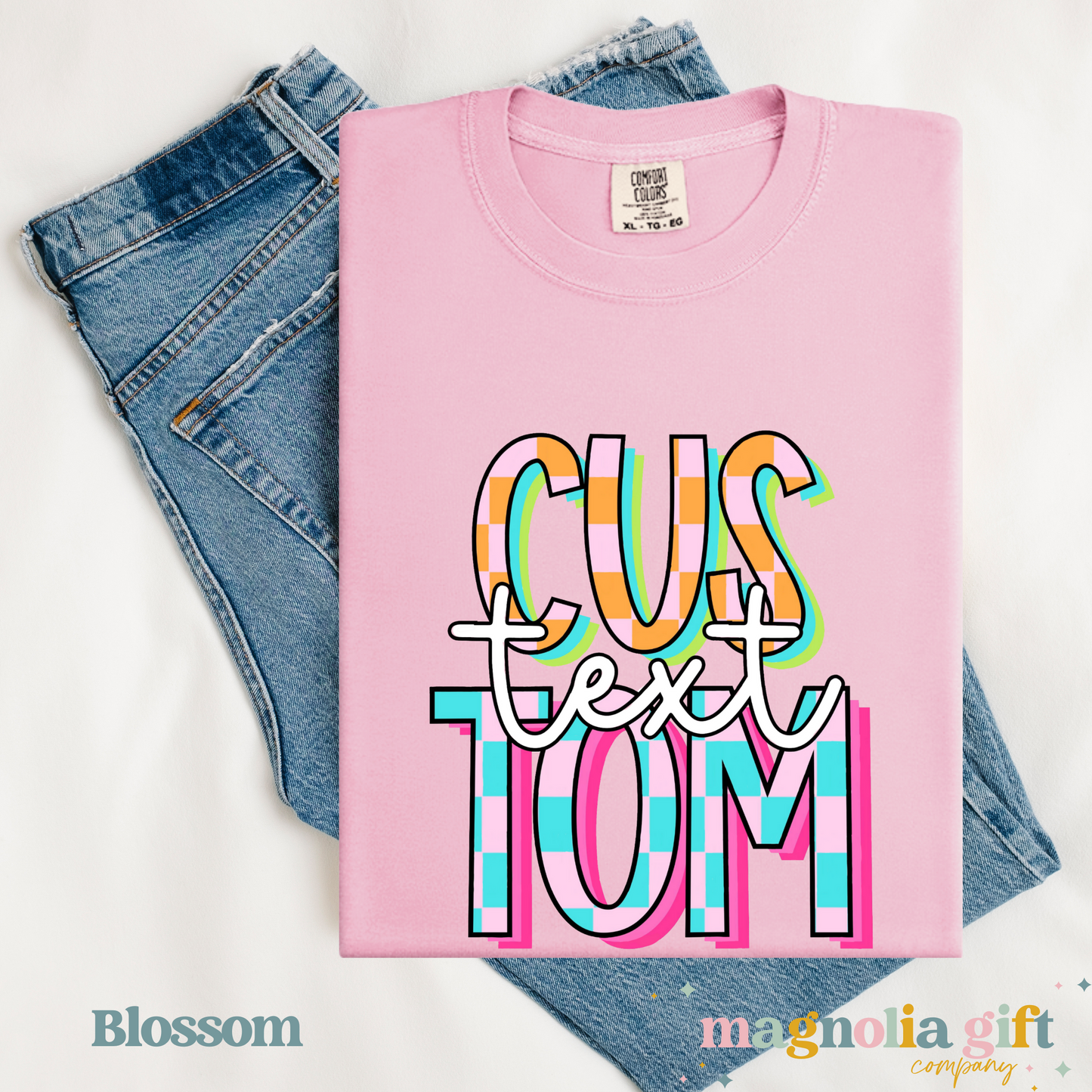 Bright Checkered Mascot Tee