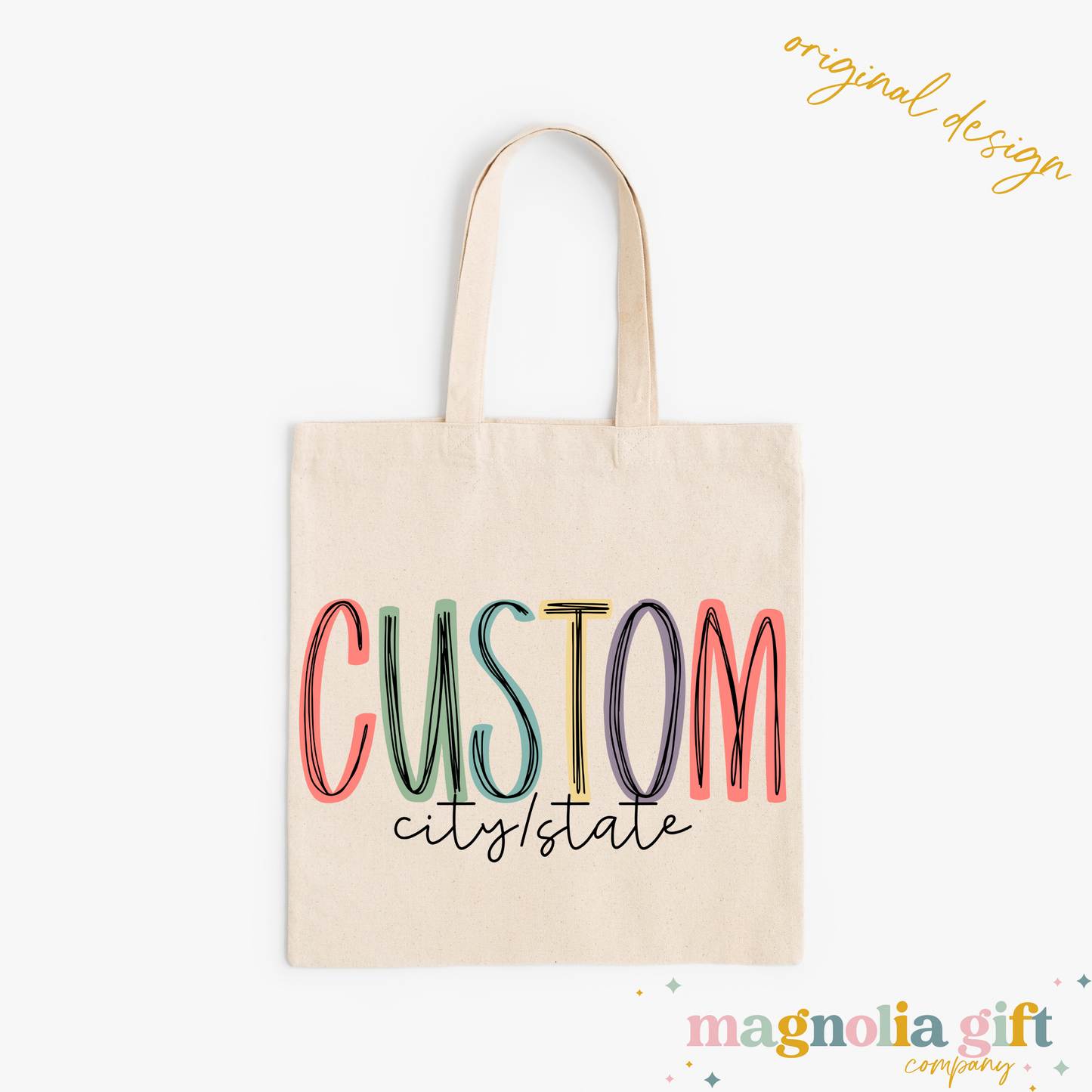Muted City/State Tote Bag