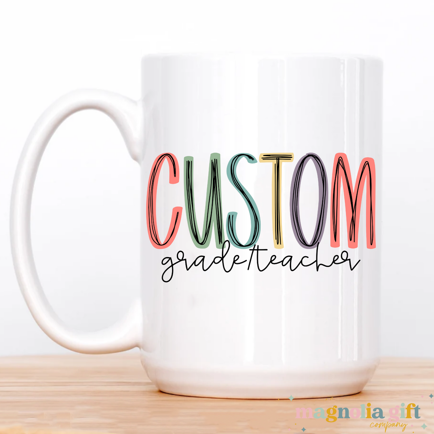 Muted Custom Grade/Teacher Coffee Mug