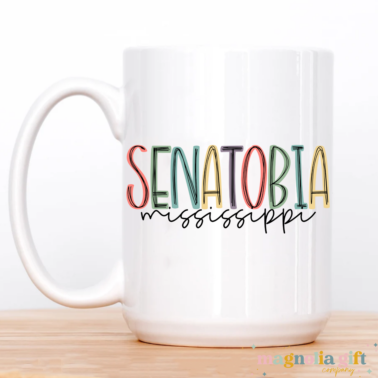 Muted Custom City/State Coffee Mug