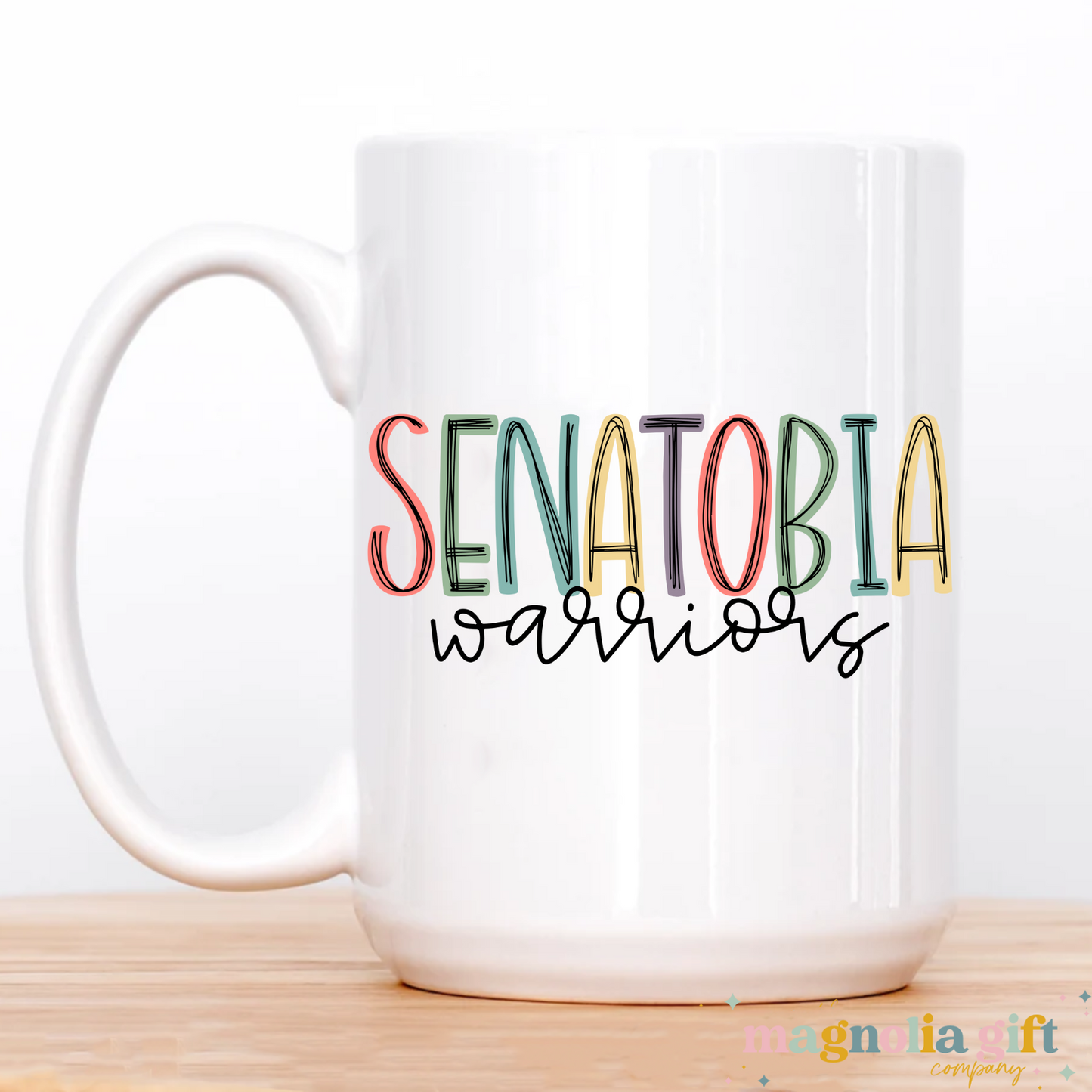 Muted Custom Mascot Coffee Mug