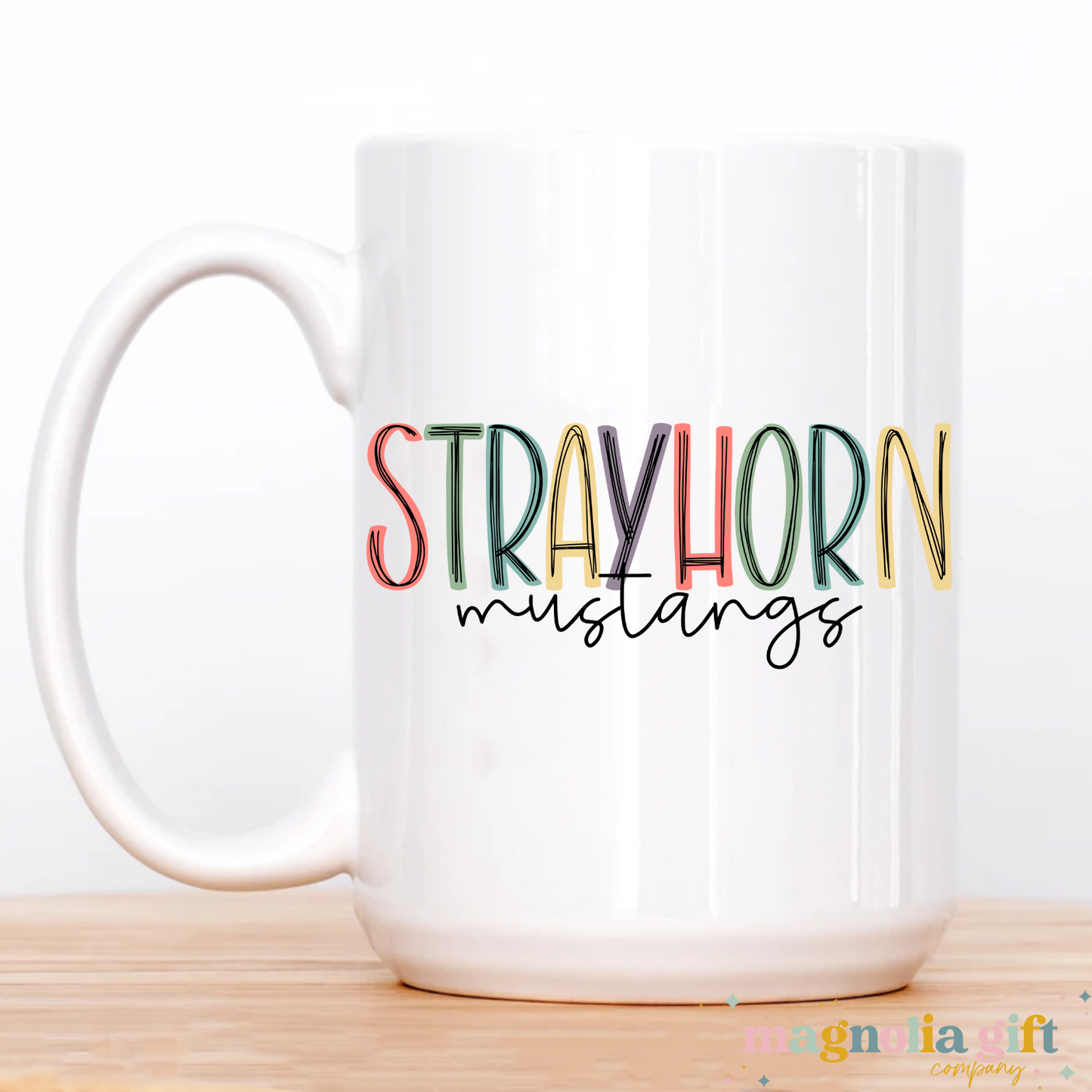 Muted Custom Mascot Coffee Mug