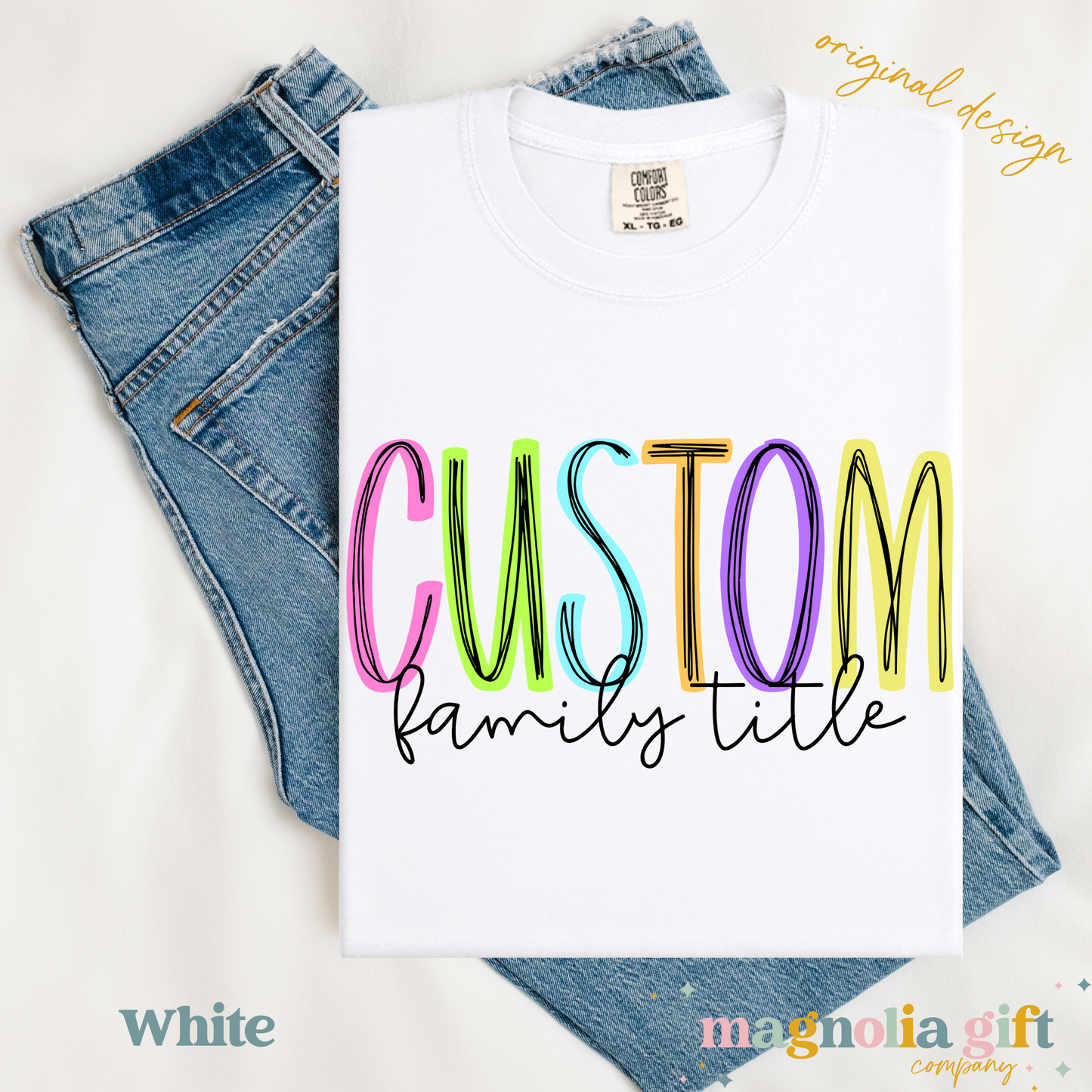 Neon Family Title Tee