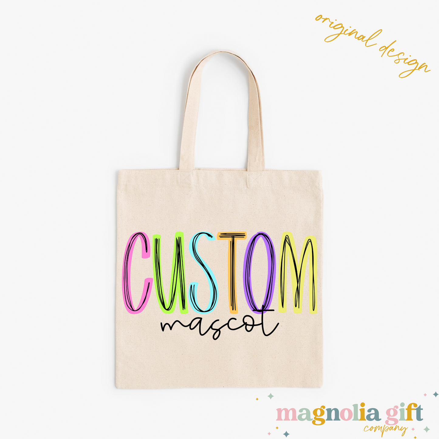 Neon Mascot Tote Bag