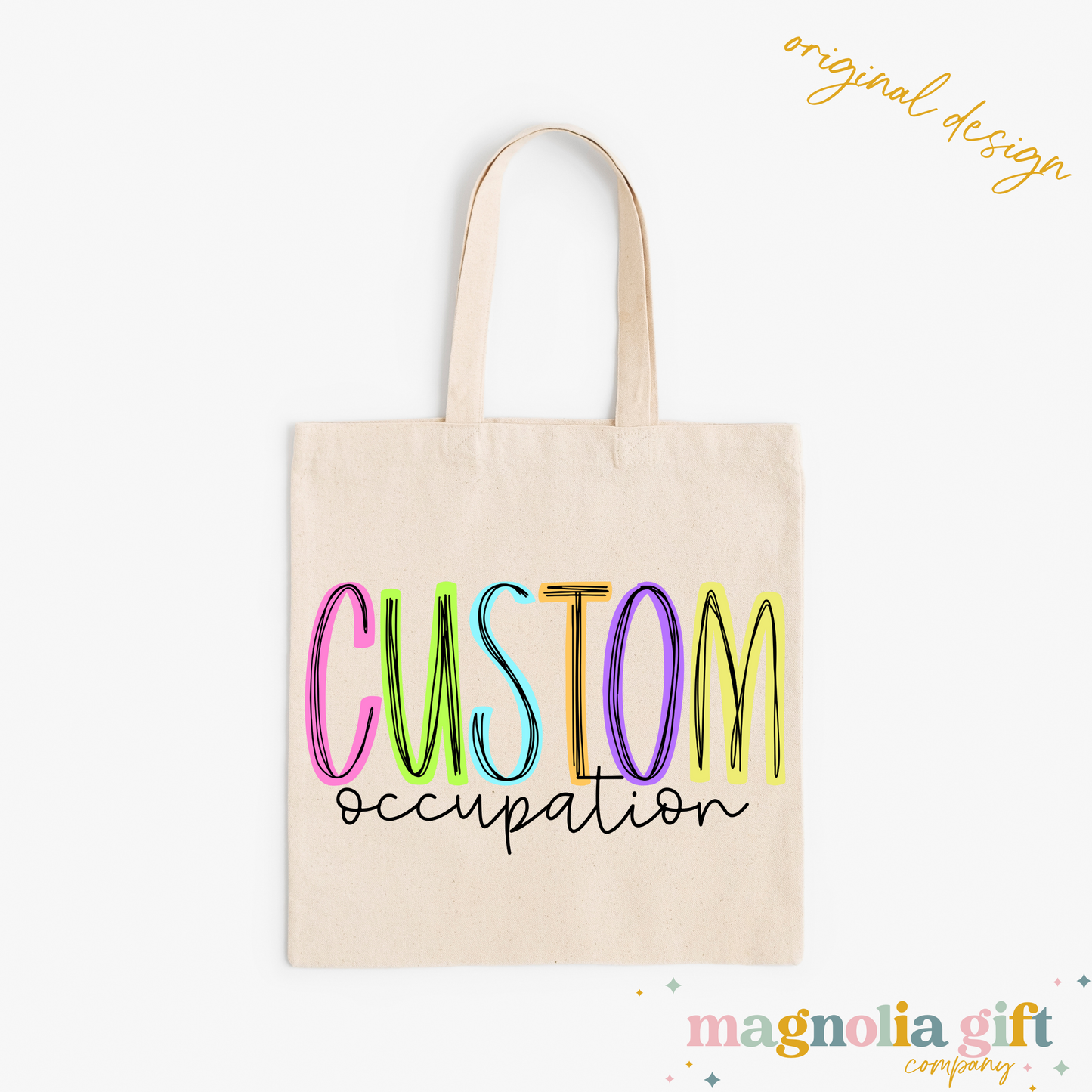 Neon Occupation Tote Bag