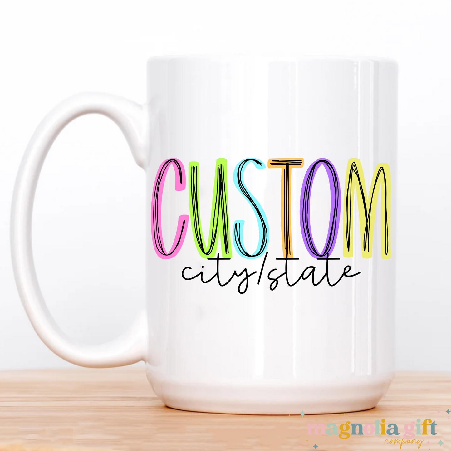 Neon City & State Coffee Mug