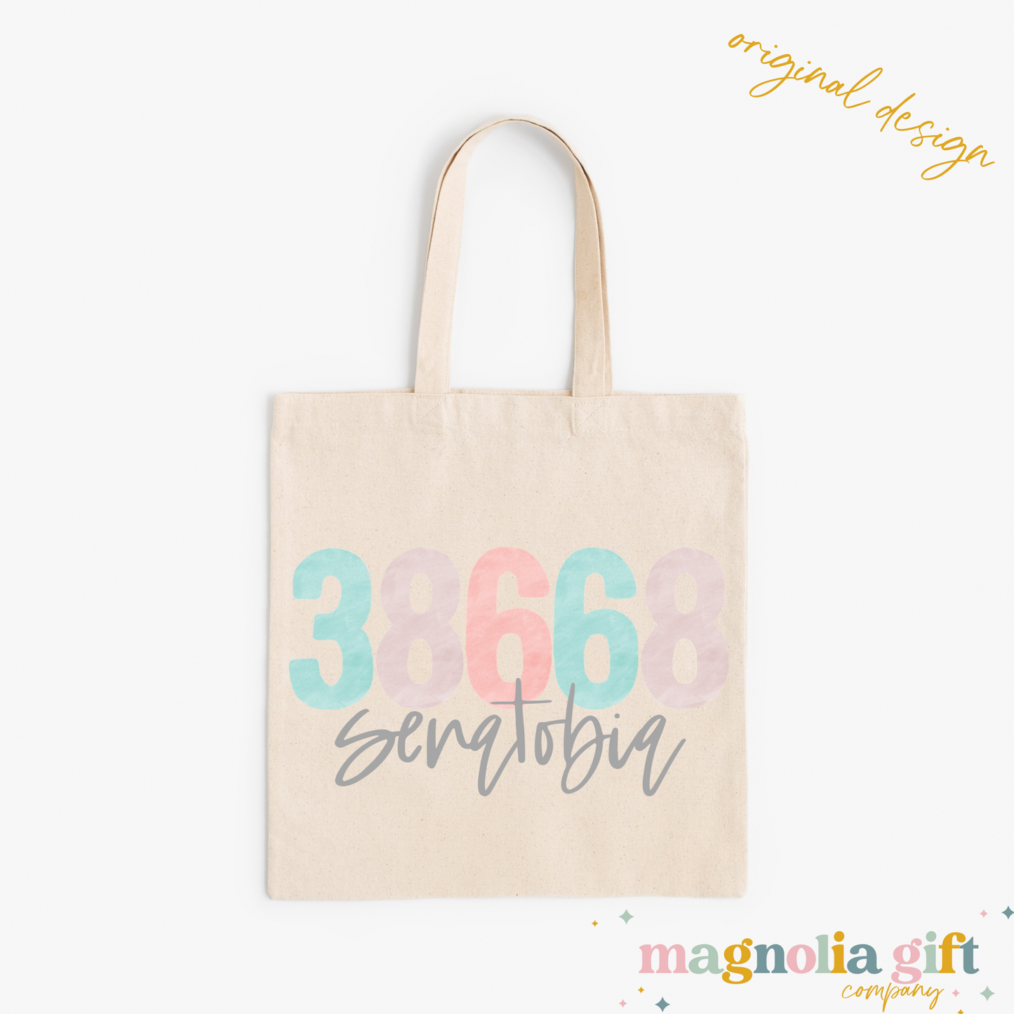Pastel Watercolor Zip/City Tote Bag