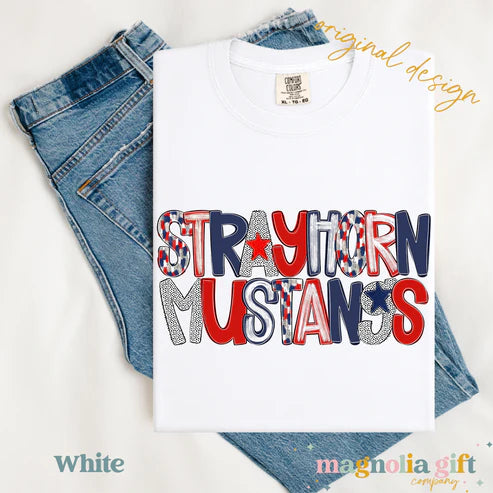 Poppy Strayhorn Mustangs Tee