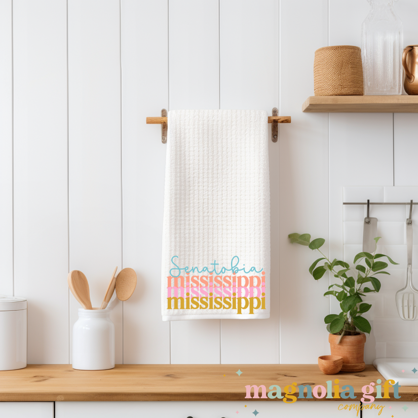 Stacked Custom Tea Towel