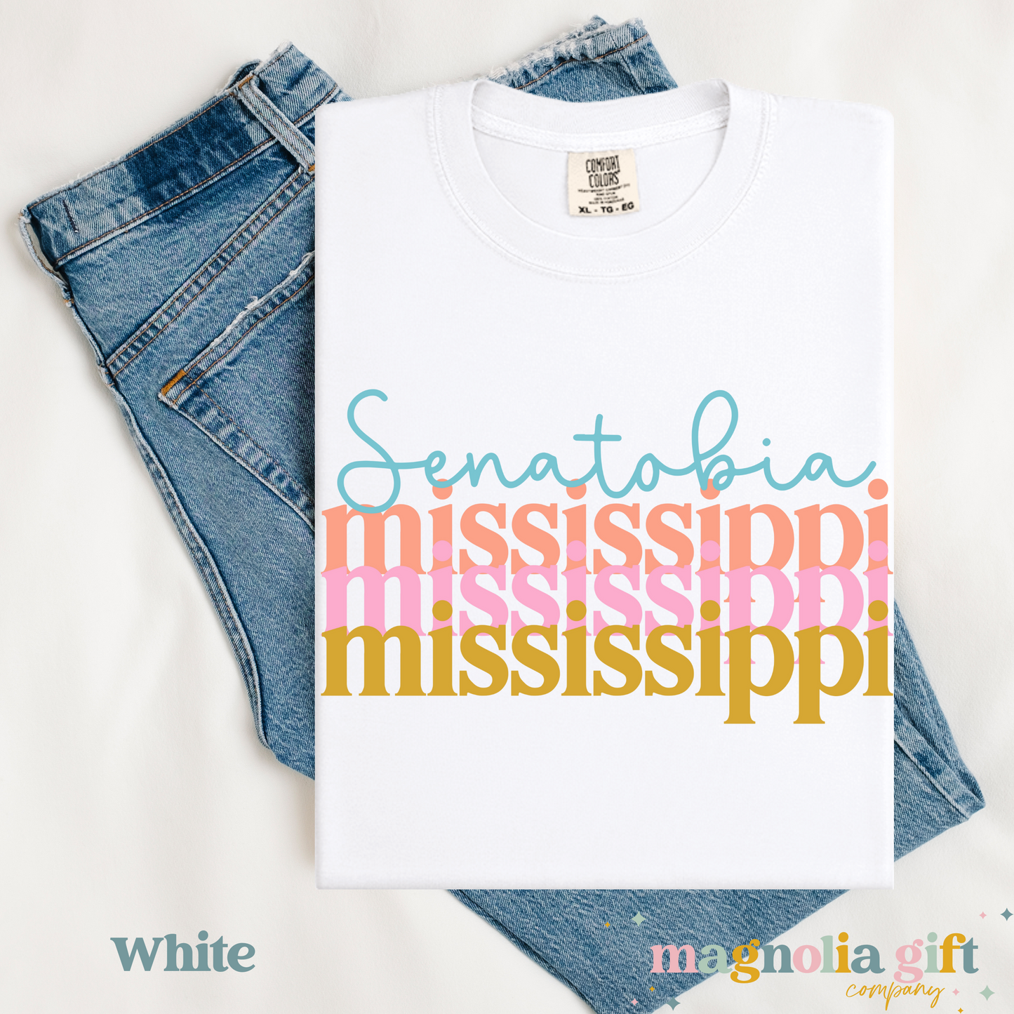 Stacked City/State Tee