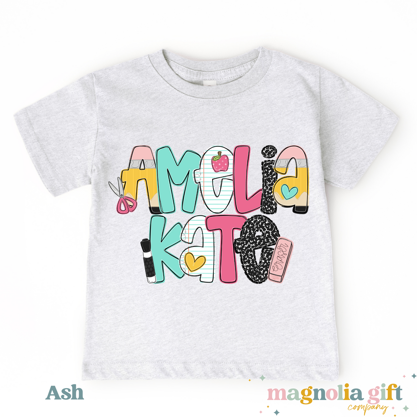 Teach Alpha Custom Name Tee