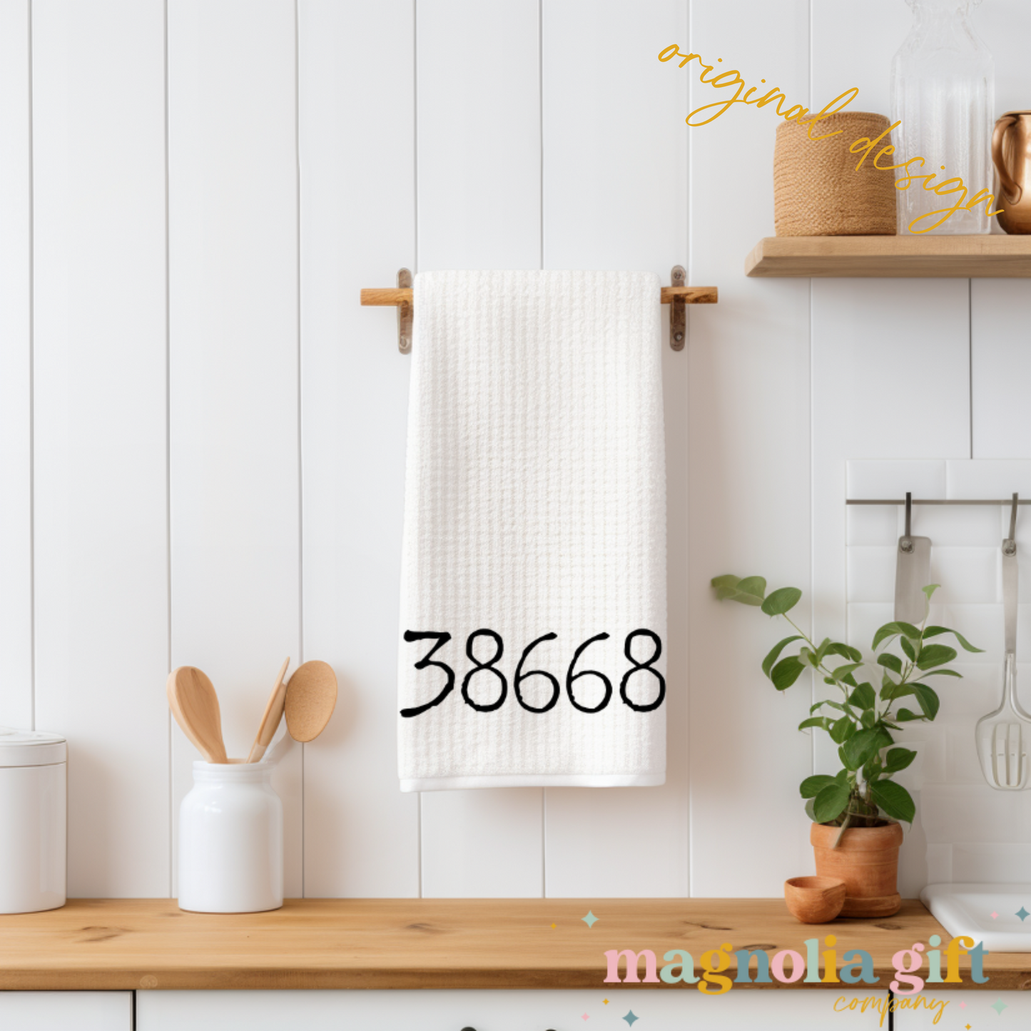 Type-Zip Code Tea Towel