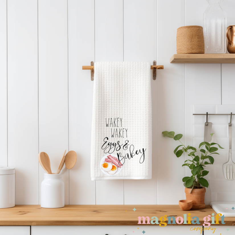 Wakey Wakey Tea Towel