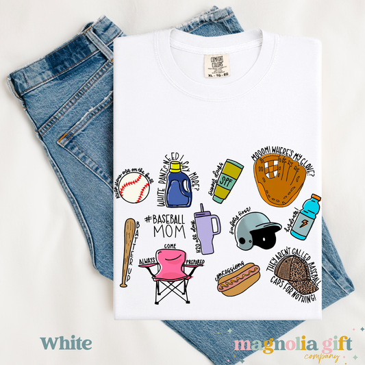 Baseball Mom Things Tee