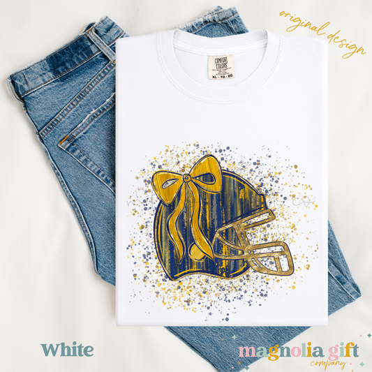 Blue & Gold Helmet Tee