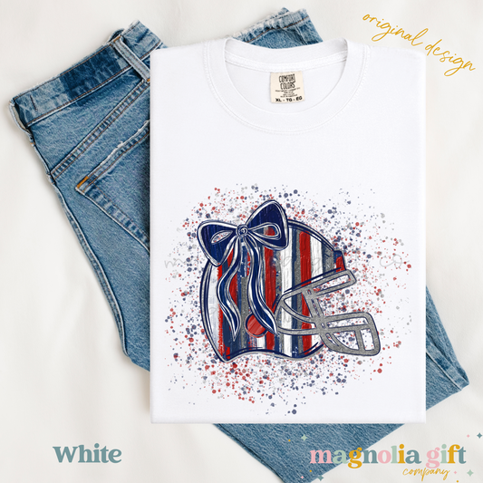 Blue & Red Helmet Tee