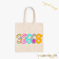 Bright Poppy Zip Code Tote Bag
