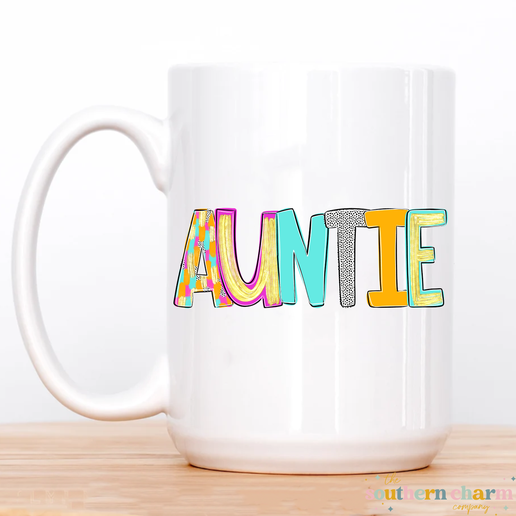 Bright Poppy Family Title Coffee Mug