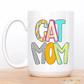 Bright Poppy Cat Mom Coffee Mug