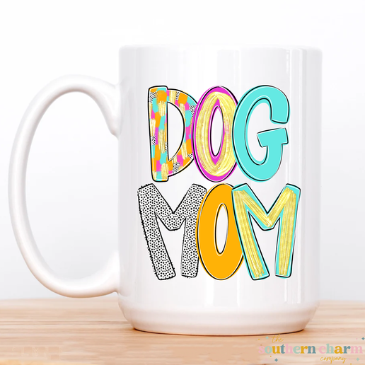 Bright Poppy Dog Mom Coffee Mug