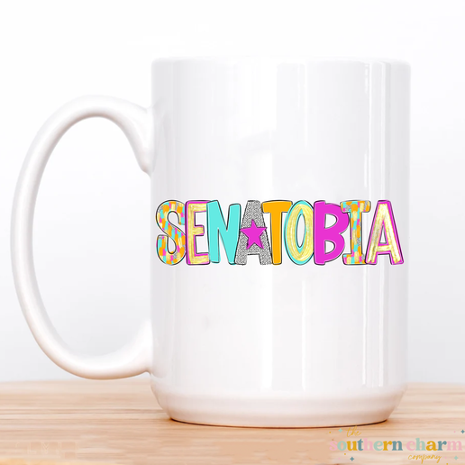 Bright Poppy City Coffee Mug
