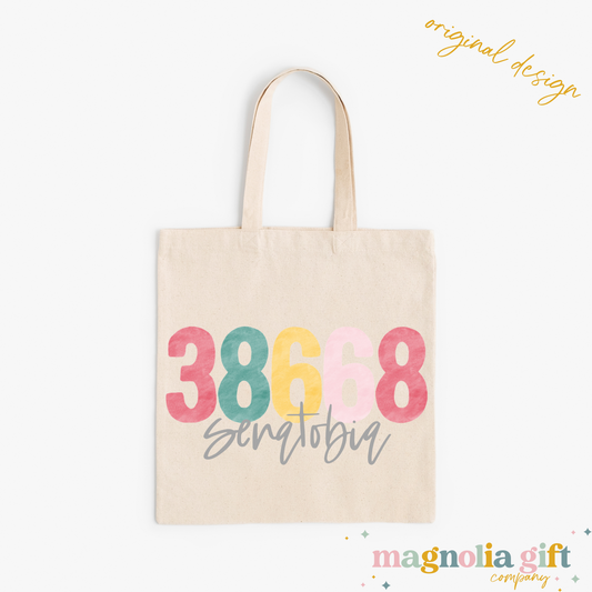 Bright Watercolor Zip/City Tote Bag