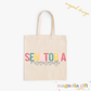 Bright Watercolor City/State Tote Bag