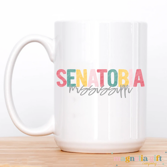 Bright Watercolor City & State Coffee Mug