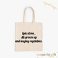 Buying Vegetables Tote Bag