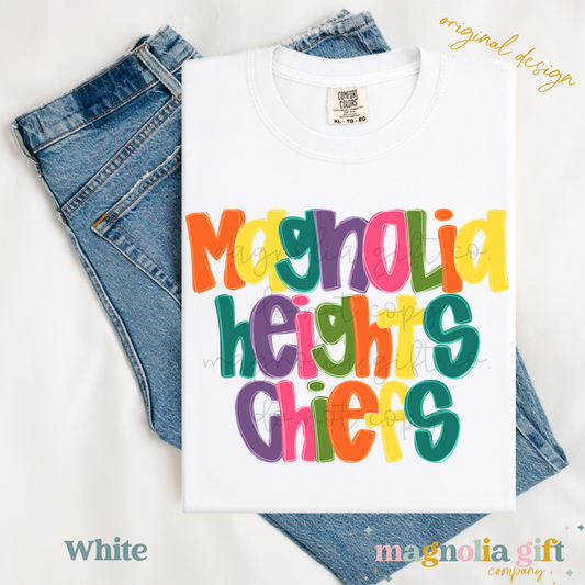 Colorblock School/Mascot Tee