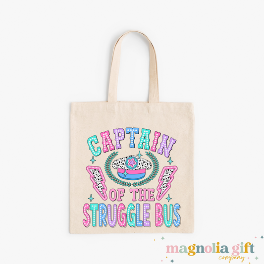 Captain Of The Struggle Bus Tote Bag