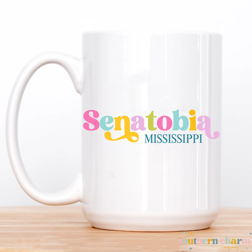 Colorful Retro Senatobia Coffee Mug