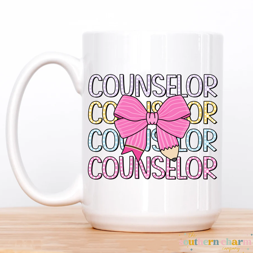 Pencil Coquette Counselor Coffee Mug