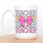 Pencil Coquette Teacher Coffee Mug