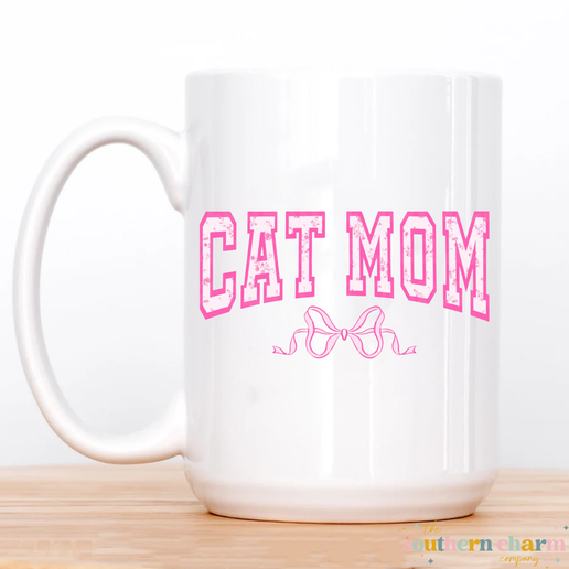 Coquette Cat Mom Coffee Mug