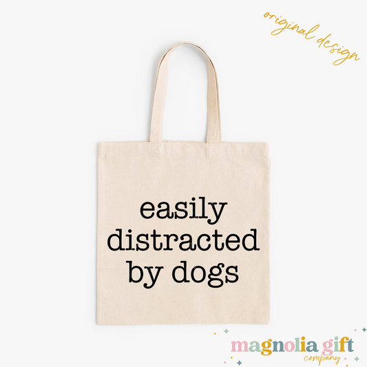 Distracted By Dogs Tote Bag