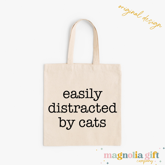 Distracted By Cats Tote Bag
