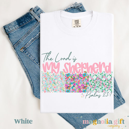 Floral Lord Is My Shepherd Tee
