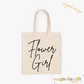 Flower Girl Tote Bag