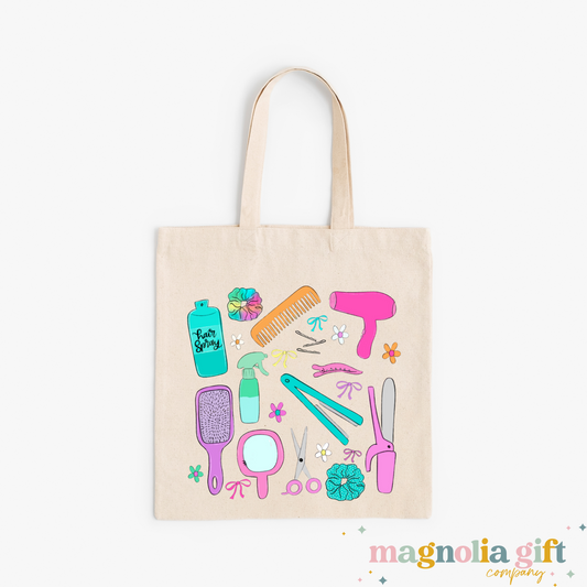 Hair Stylist Clip Art Tote Bag