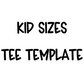 KID SIZE TEE TEMPLATE