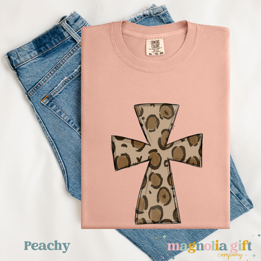 Leopard Cross Tee