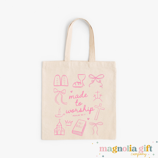 Made To Worship Tote Bag