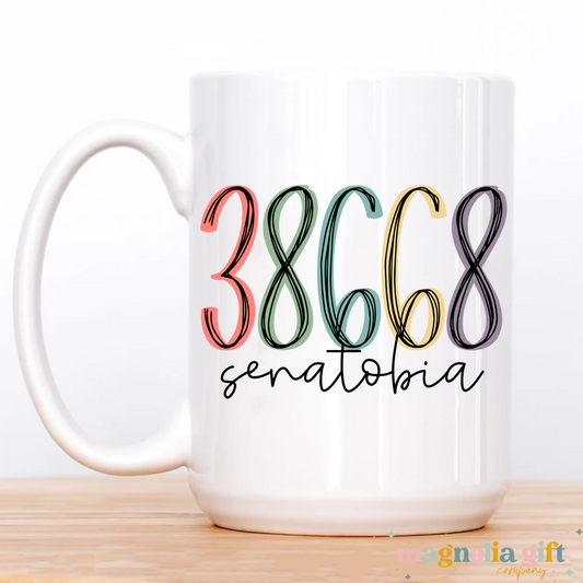 Muted Zip Code/City Coffee Mug