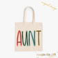 Muted Family Title Tote Bag