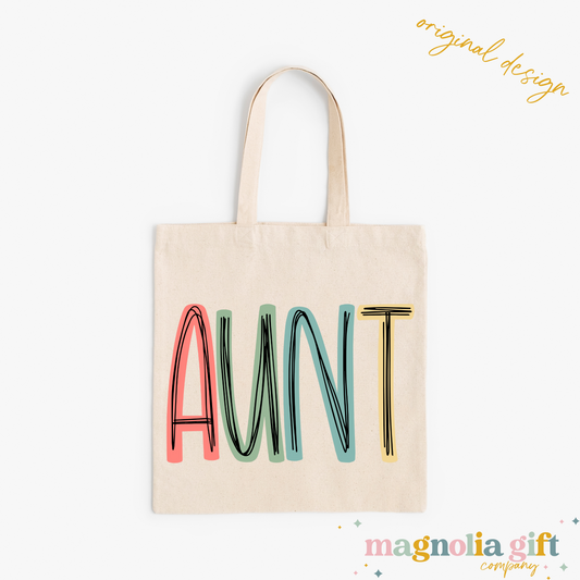 Muted Family Title Tote Bag