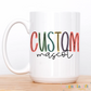 Muted Custom Mascot Coffee Mug