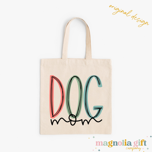 Muted Dog Mom Tote Bag